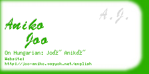 aniko joo business card